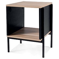 Sconto Komoda FONTOSY čiernohnedá/orech
