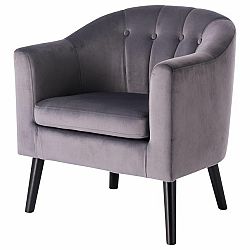 Sconto Kreslo MORSHOL sivá
