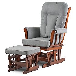 Sconto Kreslo s podnožkou BARCLAY modrá