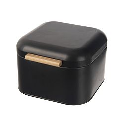 Sconto Nádoba na chlieb BLACK II čierna/bambus