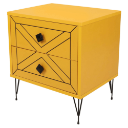 Sconto Nočný stolík LUNA antracitová