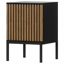 Sconto Nočný stolík ODETTE dub artisan/čierna