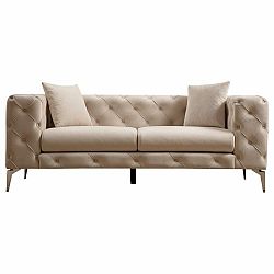 Sconto Pohovka COMO béžová, 2-sedák