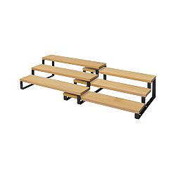 Sconto Polica na korenie SPICE prírodná/čierna