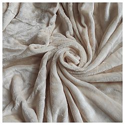 Sconto Prestieradlo PLYŠ 6 béžová, 90x200 cm