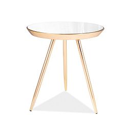 Sconto Prístavný stolík BURO chróm