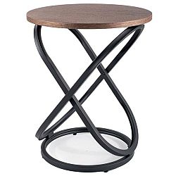 Sconto Prístavný stolík IUS 3 orech/čierna