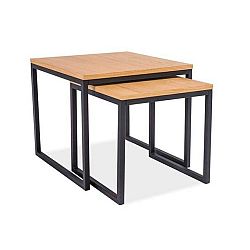 Sconto Prístavný stolík LORGU 1 dub/čierna
