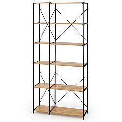 Sconto Regál RIG 19 dub sonoma/čierna