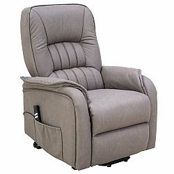Sconto Relaxačné kreslo NATALY sivá