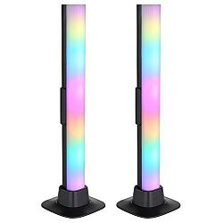 Sconto Sada 2ks LED RGB lámp POLLIVER čierna