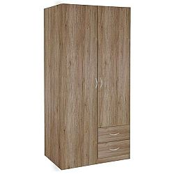 Sconto Šatníková skriňa CASE 3736 biela