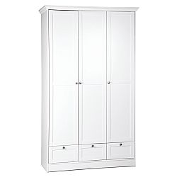 Sconto Šatníková skriňa LILA II biela