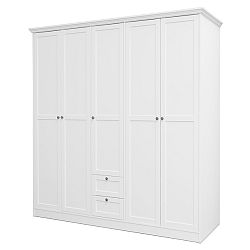 Sconto Šatníková skriňa LILA III biela