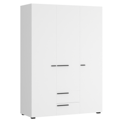 Sconto Šatníková skriňa MARLOW biela