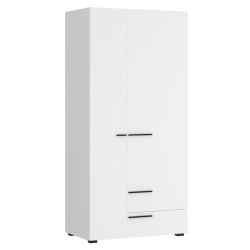 Sconto Šatníková skriňa MARLOW biela