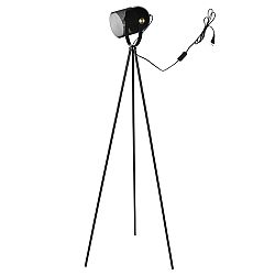 Sconto Stojacia lampa LINSEY čierna