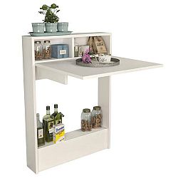 Sconto Stôl BRACKET biela