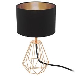 Sconto Stolná lampa CARLTON čierna/meď