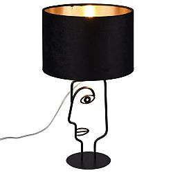 Sconto Stolná lampa KIRAN sivá/béžová