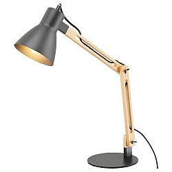 Sconto Stolná lampa MONA svetlé drevo/kov