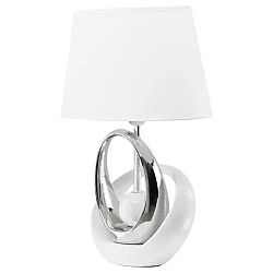 Sconto Stolná lampa URŠULA biela/chróm