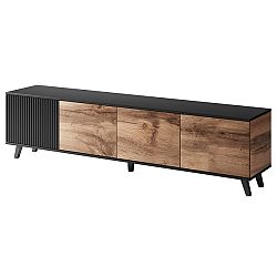 Sconto TV komoda RONDUM dub wotan/čierna