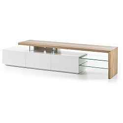 Sconto TV stolík ALEXIS dub/biela
