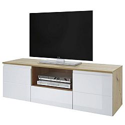 Sconto TV stolík MEZO 160 dub artisan/biela