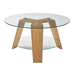 Sconto TV stolík QUINN tmavý orech/biela