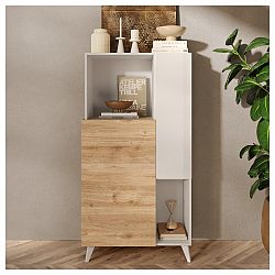 Sconto Vitrína MONOCA krémová/orech