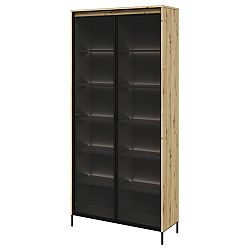 Sconto Vitrína TREND TR-07 biela/čierna