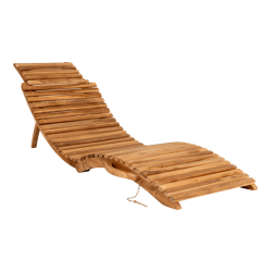 Sconto Záhradné ležadlo ORRAITO teak