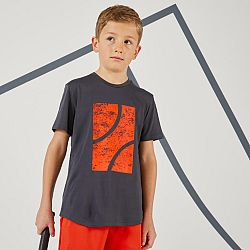ARTENGO Chlapčenské tričko TTS 100 sivé šedá 10-11 r (141-150 cm)