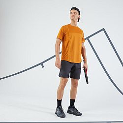 ARTENGO Pánske tenisové tričko s krátkym rukávom Dry Gaël Monfils okrové okrová M