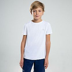DECATHLON Detské priedušné tričko biele 12-13 r (151-160 cm)