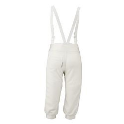 FENC'IT Detské nohavice na šerm 350N pre pravákov biela 7-8 r (123-130 cm)