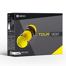 INESIS Golfová loptička Tour 900 12 ks žltá žltá