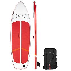 ITIWIT Nafukovací skladný paddleboard Compact L pre začiatočníkov bielo-červený červená
