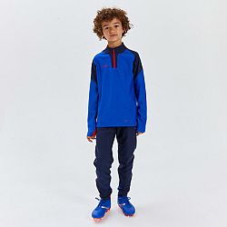 KIPSTA Detské futbalové nohavice Viralto modro-oranžové modrá 8-9 r (131-140 cm)