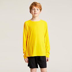 KIPSTA Detský futbalový dres s dlhým rukávom Viralto Club žltý žltá 7-8 r (123-130 cm)