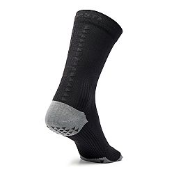 KIPSTA Krátke protišmykové futbalové ponožky VIRALTO II MiD čierne 47-48