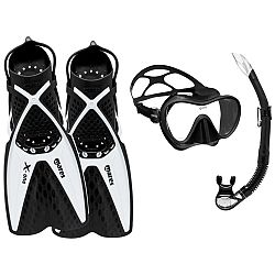 MARES Súprava Tropical na šnorchlovanie plutvy, maska a šnorchel čierno-biela L-XL