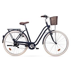 Mestský bicykel Elops 520 so zníženým rámom modrý SM