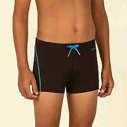 NABAIJI Chlapčenské boxerkové plavky 100 Plus čierne 12-13 r (151-160 cm)