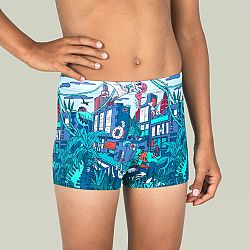 NABAIJI Chlapčenské boxerkové plavky Fitib East modré 7-8 r (123-130 cm)