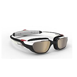 NABAIJI Plavecké okuliare Turn zrkadlové sklá jednotná veľkosť čierno-bielo-červené čierna L