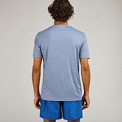 OLAIAN Pánske tričko s ochranou proti UV na surfovanie s krátkym rukávom sivé šedá S