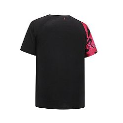 PERFLY Pánske bedmintonové tričko 560 Lite čierno-neónovo purpurové čierna S