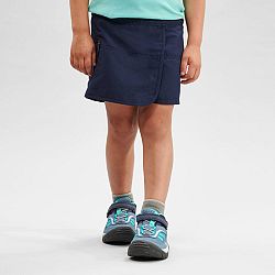 QUECHUA Detská šortková sukňa MH100 Kid na turistiku 2-6 rokov tmavomodrá 2-3 r (89-95 cm)